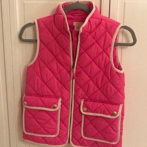 Girls pink outerwear vest